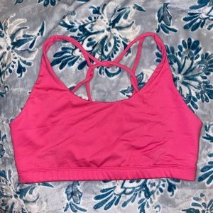 Hollister sports bra pink size Large